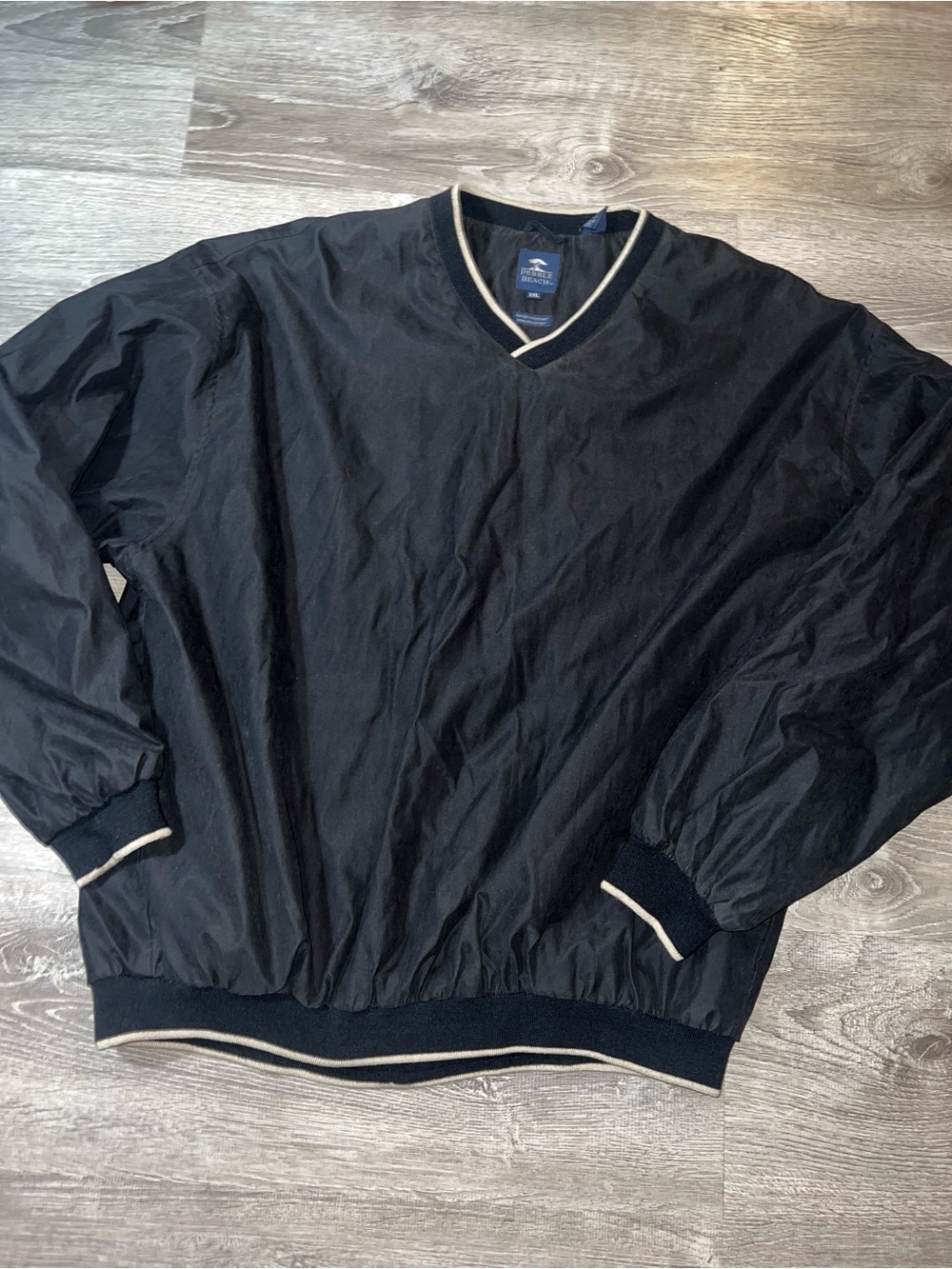 Men's Vintage Pebble Beach V-neck windbreaker
